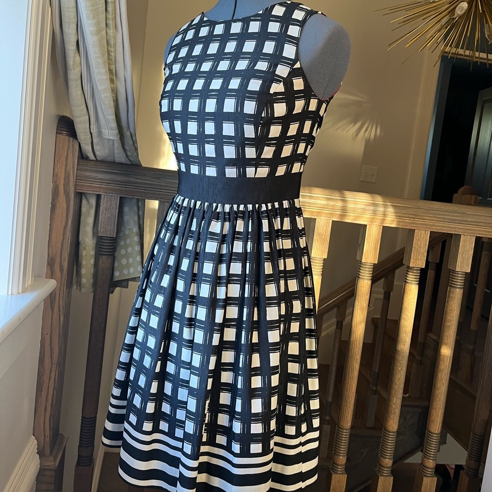 Eliza J Black & White dress